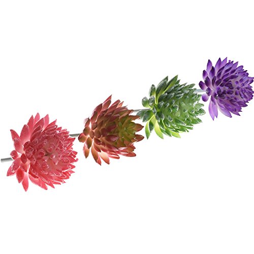 Bcp 4 Pcs Artificial Mini Succulents Cactus Plant Flower Diy Materials For Plants Wall 4 Color #TOP20