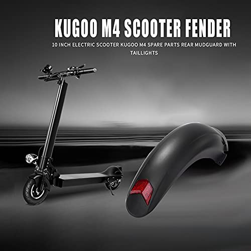 Parafango Posteriore per Scooter Elettrico da 10 Pollici con Fanale Posteriore per Kugoo M4