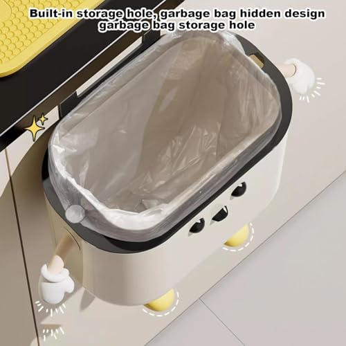 Cesta de basura colgante para encimera de cocina, baño y sala de estar 2