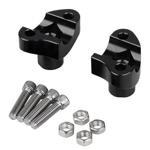 Pontet guidon de moto noir 1 pouce rehausseur custom pour Sportster XL Softail Dyna