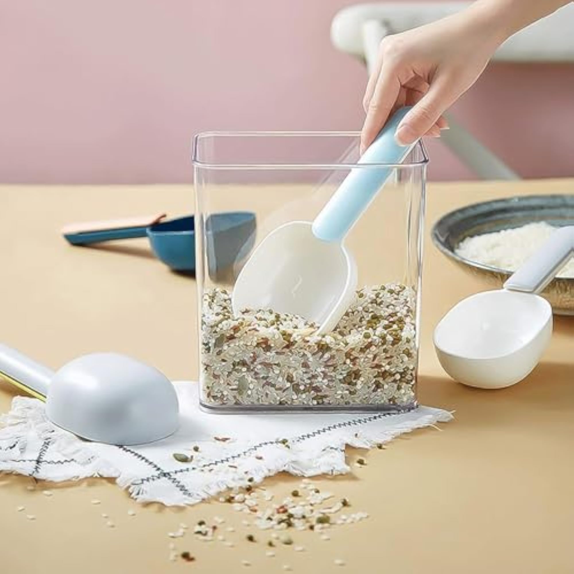 Plastic Measuring Spoon, Large Flour Scoop for Kitchen