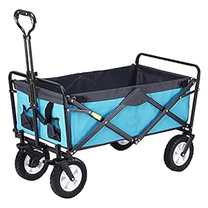 Garden Trolley Draagbare Reistrolley, Verstelbare Handgreep, Opbergtrolley Met Metalen Frame, Gemakkelijk Mee Te Nemen…