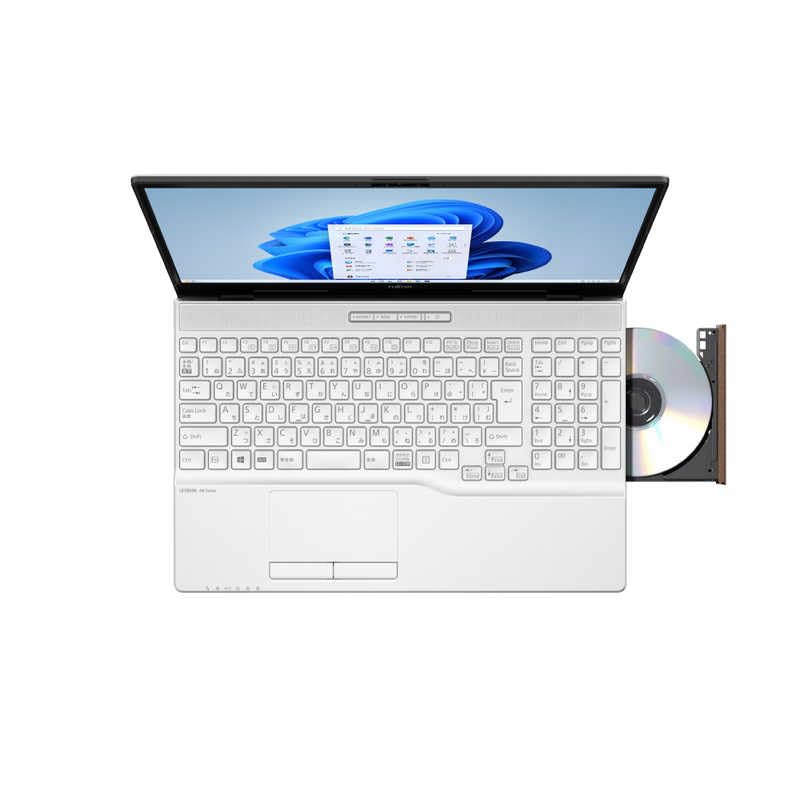 富士通| Fujitsu ノートパソコン　LIFEBOOK ホワイト 富士通 - 富士通 ノートパソコン KuaL LIFEBOOK プレミアム