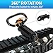 flipfit Picatinny QD Rail Sling Mount RSA Quick Release Attachment with 90 Degree Offset Push Button Quick Detach Swivel for Point Sling,Shoting,Hunting,Training