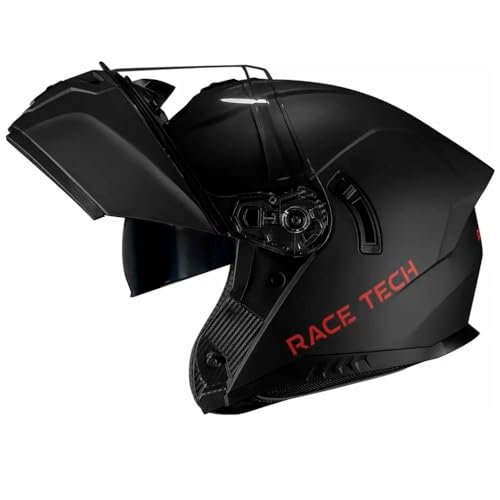 Capacete Race Tech Signal - Preto Fosco Escamoteável C/ Óculos 60/L