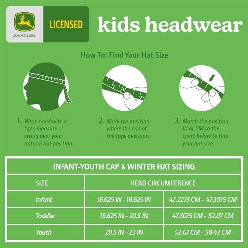John Deere Winter Hat for Kids Toddler Sizes4