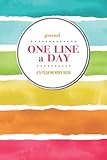 Journal | One Line a Day: A 5-Year Memory Book | 5-Year Journal | 5-Year Diary | Floral Notebook for...