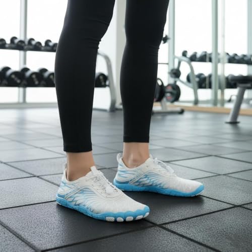 Image of Hike Barefoot Shoes for Women Men with Wide Toe Box, Healthy & Non-Slip Breathable Barefoot Water Shoes Beach Pool Aqua Swim Surf Hiking Walking Shoes