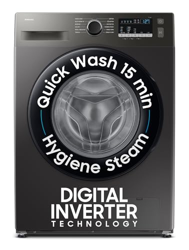 Image of Samsung 7 kg, 5 Star, Hygiene Steam, Quick Wash, Digital Inverter Motor, Fully-Automatic Front Load Washing Machine (WW70FG4S02AXTL, Inox)