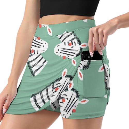 Mini jupe de course athlétique femme skort de tennis respirant avec poche