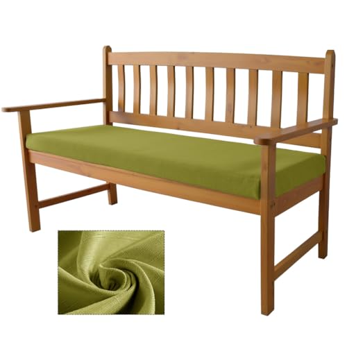 Coussin de banc d'extérieur imperméable 140x55 matelas assise vert - 2
