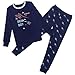 TaiMoon Jungen Schlafanzug Set Dinosaurier Baumwolle Nachtwäsche Lange Pyjama Anzug Alter 6 bis 14 Jahre alt/Super elastisch (Navy blau, 12 (9-10 Jahre))