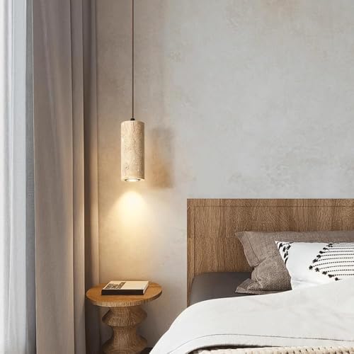 Lámpara colgante con barra led para iluminar dormitorios modernos 4