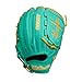 Wilson Fall 2024 A2000® B23 12” Pitcher’s Baseball Glove - Left Hand Throw, Seafoam/Yellow Gold