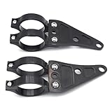 Black 41mm Turn Signal Clamps Headlight Mount Bracket Fork Clamp Compatible with Harl ey Hond