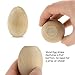 Hygloss Products Wooden Eggs - Unpainted Natural Wood Eggs Great For Easter Crafts - 1-3/4 x 2-1/2 Inches, 3 Pack