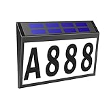 🔨 Einfache Installation: Es ist keine Verkabelung erforderlich und es wird mit einer eingebauten Batterie und zwei Schrauben geliefert. Klicken Sie auf die Ein / Aus-Taste, befestigen Sie die Schrauben / Nägel (im Lieferumfang enthalten) mit einem Schraubendreher im Holzpfahl / in der Holzwand und hängen Sie die Adressmarkierung auf, indem Sie die beiden Schlitze auf der Rückseite der Haupteinheiten in die Schrauben stecken.