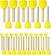 30 Stück Schwammstupf Pinsel Set, Runde Schwämme Tupfpinsel Set für DIY Malerei Handwerk Keramik Werkzeuge, 4 Verschiedene Größen von Schwammbürsten