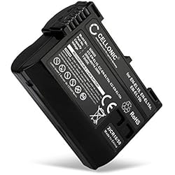 Bateria Nikon D850 CELLONIC® Batería Repuesto EN-EL15b EN-EL15a Compatible con Nikon 1 V1 D7000 D7100 D7200 D750 D7500 D500 D600 D610 D800 D800E D810 D810A D810E D850 Accu Sustitución Camara 2000mAh, Battery