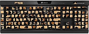 Skinit Decal Skin Compatible with K95 RGB Platinum Mechanical Gaming Keyboard - Skinit Originally Designed Leopard Spots Design