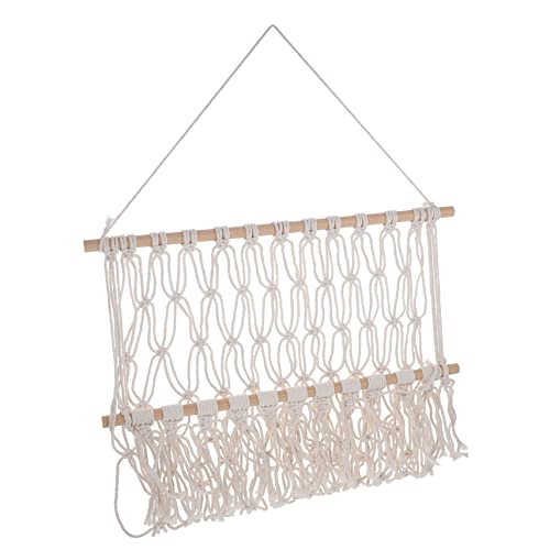 Toyvian 2 Unidades Cremalheira Tecida Estante De Macramê Cabides Para Decorar Rede De Boneca De Macr
