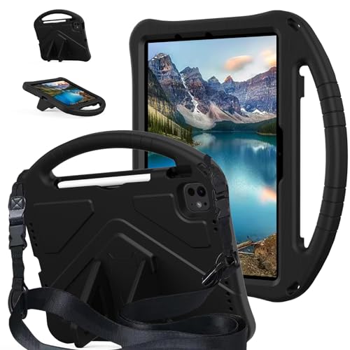 Etui iPad Pro 11 M4 anti-choc avec support pliable enfant tablette M2
