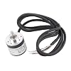 Incremental Rotary Encoder, 600P R Magnetoelectric Incremental Quadrature Encoder 5V to 24V AB 2 Phases Shaft 6mm