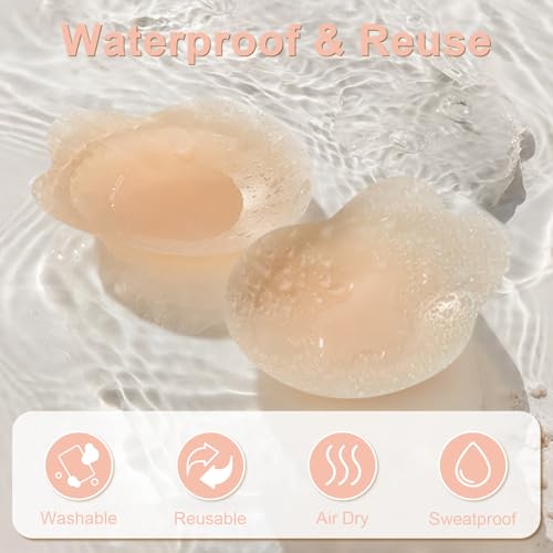 Image of Nipple Covers for Women With Lift,Thin Adhesive Sticky Bra Push Up