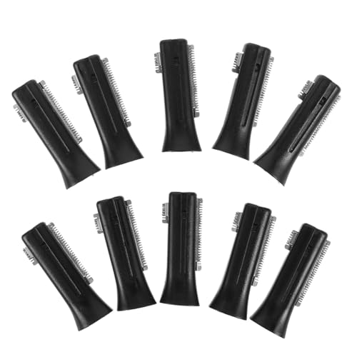 INOOMP 10pcs Electric Eyebrow Razor Replacement Heads Universal Black Personal Razor Blades Compatible with Facial Trimmer Accessories for Women’s Eyebrow Shaping