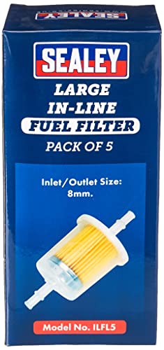 Sealey ILFL5 In-line Fuel Filter, misura grande