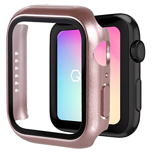 �A�b�v���E�H�b�` AppleWatch series 7 41mm / 45mm �ی�P�[�X 360°KABUSERU �h�� �J�o�[ �K���X�t�B���� �h�o �ϏՌ� ��� �ȒP���� Apple Watch series 7 �Ή� (45mm, ���[�Y�S�[���h
