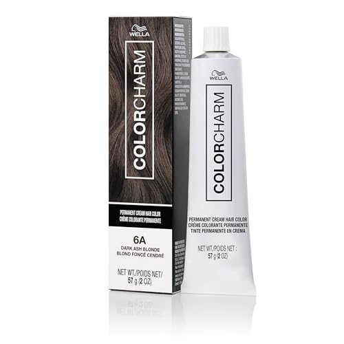 COLORCHARM Permanent Cream Hair Dye | Ash Blonde Hair Color | Pearlescent, Milk Tea, Smokey Cool Tones | 100% Gray Coverage | Vegan, Free of Phthalates & Parabens | 2 oz.