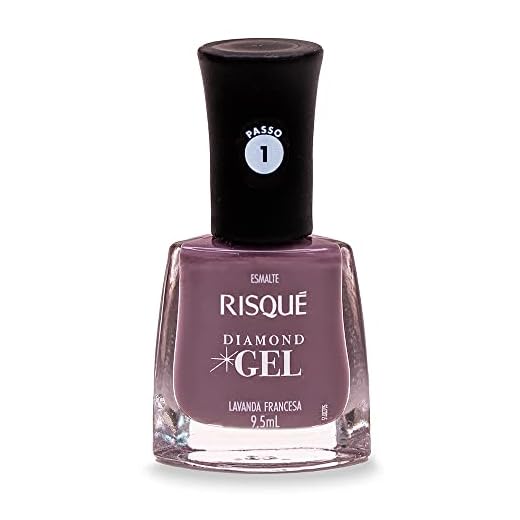 Esmalte Risqué Diamond Gel Lavanda Francesa Cremoso 9,5 Ml