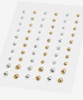 ملصقات للشعر والوجه دهبي وفضي