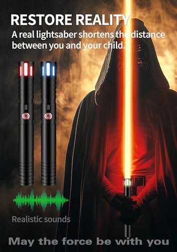 Image of Lightsaber,Dueling Double Light Saber,Metal Hilt Force Fx Rechargeable 2pack Real 20 Colors Length 4 Modes