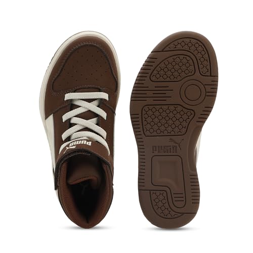 Image of PUMA Kids' Rebound Layup Mid Hook and Loop Sneakers