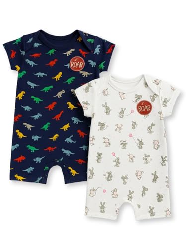 Image of TuddyBuddy 100% Cotton Romper /Jumpsuit /Bodysuit Set for Baby (Pack of 2 Playsuits)