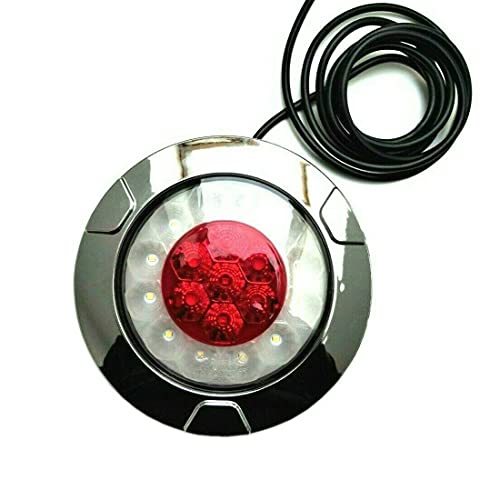 MelTruck® Rund LED Rückleuchte Nebelschlussleuchte Rückfahrscheinwerfer 12V 24V für Anhänger