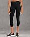 Danskin Women's Signature Yoga Capri Leggings, Rich Black, Small