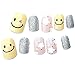 Produktbild ANGGREK 24Pcs Falsche Nägel Lächeln Sterne Muster Glitzer Dekoration Künstliche Falsche Gefälschte Nail Art Tipp und Kleber Für Nagel Salon Nail Shop
