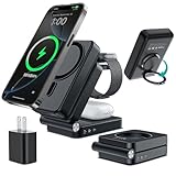 【Upgrade 3 in 1 Wireless Charging Station】The magnetic wireless charger is compatible with iPhone 17,iPhone 17 Pro Max,iPhone 17 Air,iPhone 17 Pro,iPhone 16, iPhone 16 Plus, iPhone 16 Pro, iPhone 16 Pro Max,iPhone 15, iPhone 15 Plus, iPhone 15Pro, iP...