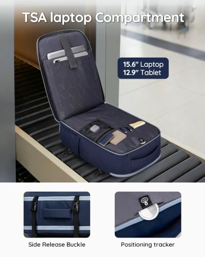 Image of Taygeer TSA Approved Carry on Backpack, Personal Item Travel Bag, Ink Blue