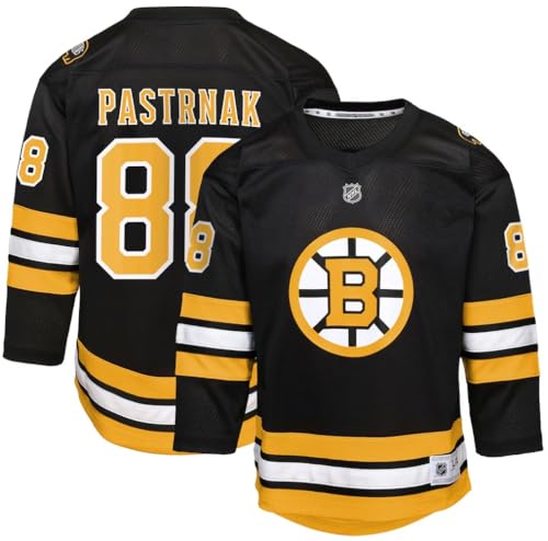 Outerstuff Youth David Pastrnak Boston Bruins Home Replica Jersey (US Alpha Large X-Large Regular Black)