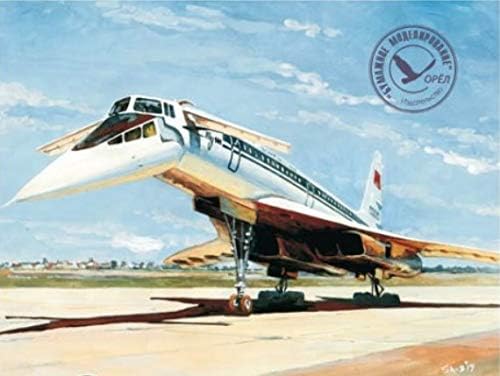 OREL Paper Model Kit Passenger Aircraft Tu-144 1/100 281 Civil Aviation USSR, 1975