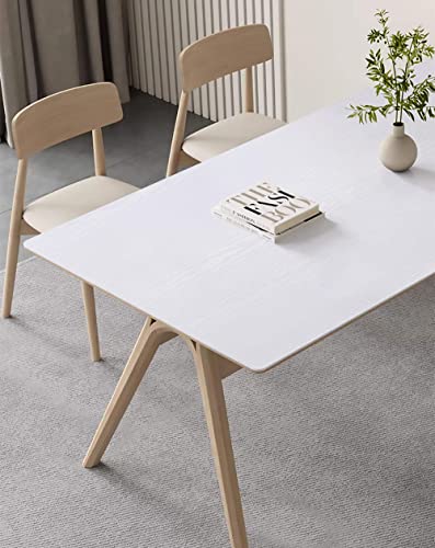 Heroad 1 Roll 78.7”X17.7” Light Brown Wallpaper And 1 Roll 78.7”X17.5” White Grain Wallpaper Peel And Stick Contact Paper #TOP1