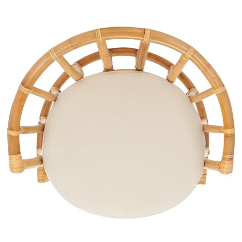 Sillón Rattan Blanco Natural Plegable miniatura 6
