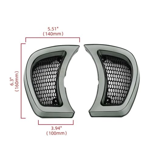 Clignotants LED moto pour Road Glide 2015-2026 avec inserts de ventilation - 6