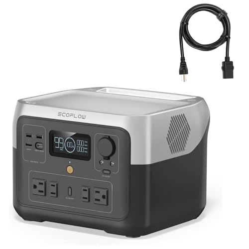 EF ECOFLOW River 2 Max 500 Solar Generator 499Wh Long-Life LiFePO4 Portable Power Station& 160W...