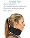 Vive Cervical Collar Neck Brace for Neck Pain and Support for Women & Men - Soft Foam Brace for Pain Relief - Comfortable Corrector Wrap for Posture, Sleeping, Radiculopathy, & Spine (Black, 3 inch)