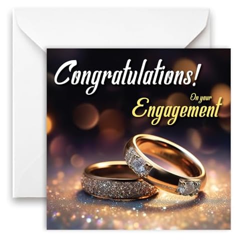 Papa Prints Engagement Card with Envelope Cover